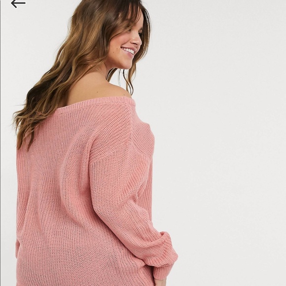 Sz 2X Pink ASOS CURVE sweater - Picture 3 of 4